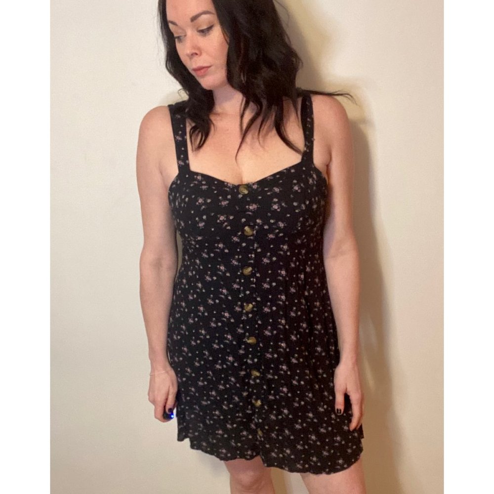 Blue Floral Sun Mini Dress